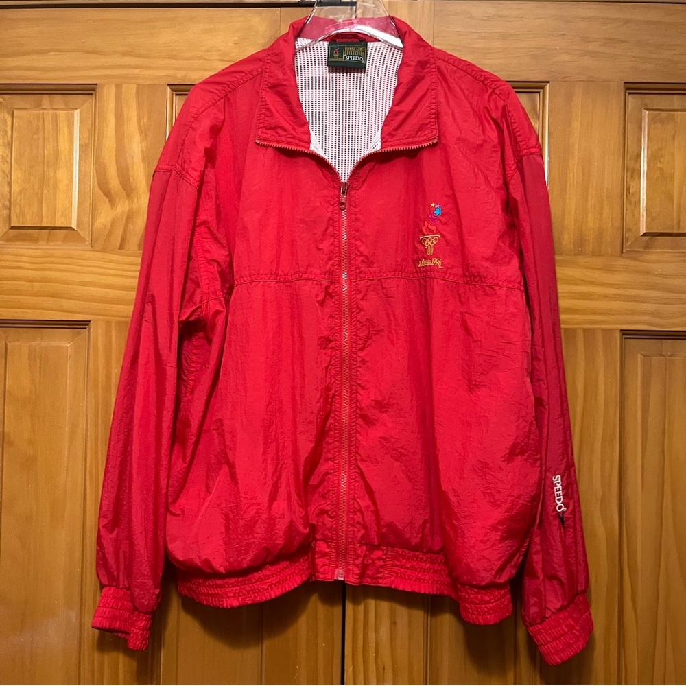 Speedo Vintage 1996 Atlanta Olympics Red Men's Jacket EUC